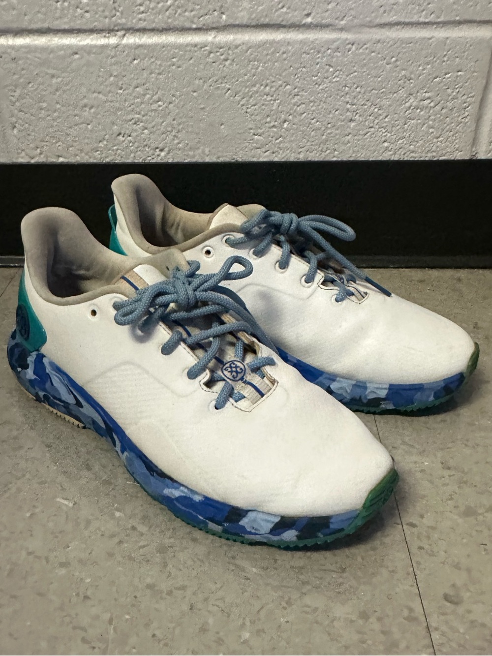 Gfore g/fore g4 mens Camo MG4+ white blue SNOW golf shoes size 8 G4MF21EF30